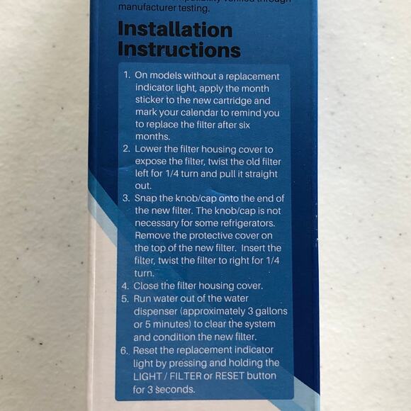 Ice Pure Refrigerator Replacement Filter RWF3100A NEW 2 Filters Included - Picture 5 of 6